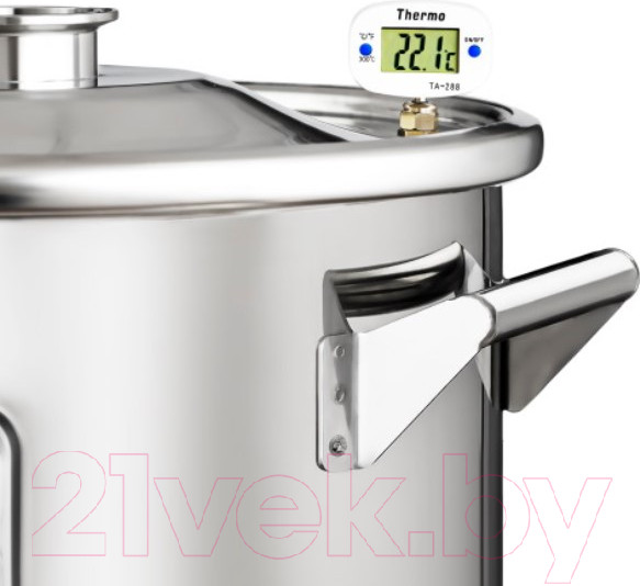 Изображение товара Перегонный куб ДОБРЫЙ ЖАР 60л + 2 выхода под ТЭН (кламп 1.5)