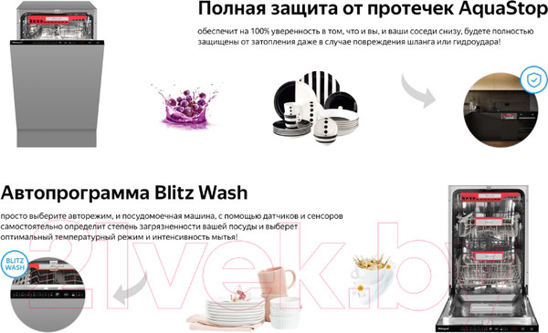 Изображение товара Посудомоечная машина Weissgauff BDW 4536 D Infolight