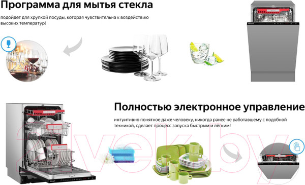 Изображение товара Посудомоечная машина Weissgauff BDW 4536 D Infolight
