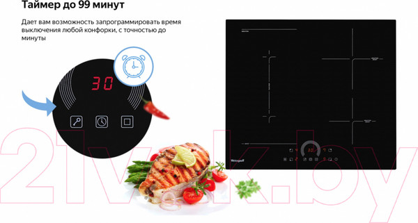 Изображение товара Индукционная варочная панель Weissgauff HI 643 BFZC