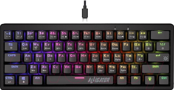 Изображение товара Клавиатура Defender Alligator GK-315 RU / 45315 (черный)