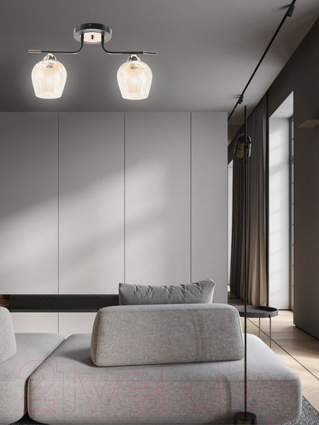 Изображение товара Потолочный светильник Aitin-Pro НПБ 02-2x60-102 / 9085/2 (золото)