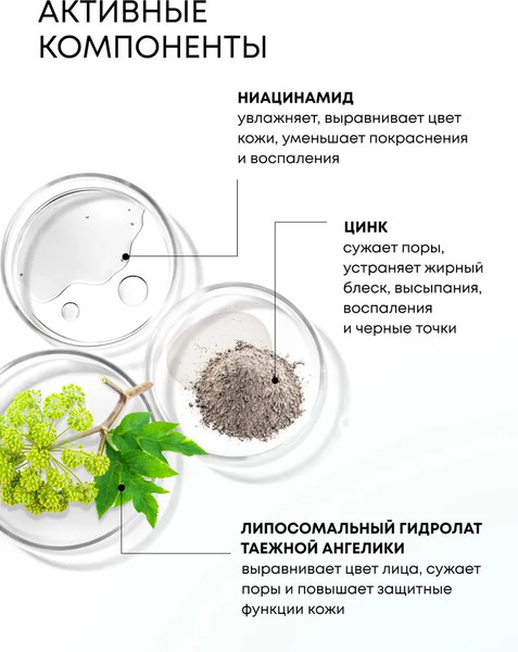 Изображение товара Маска для лица кремовая Natura Siberica Lab Biome Очищающая матирующая (75мл)