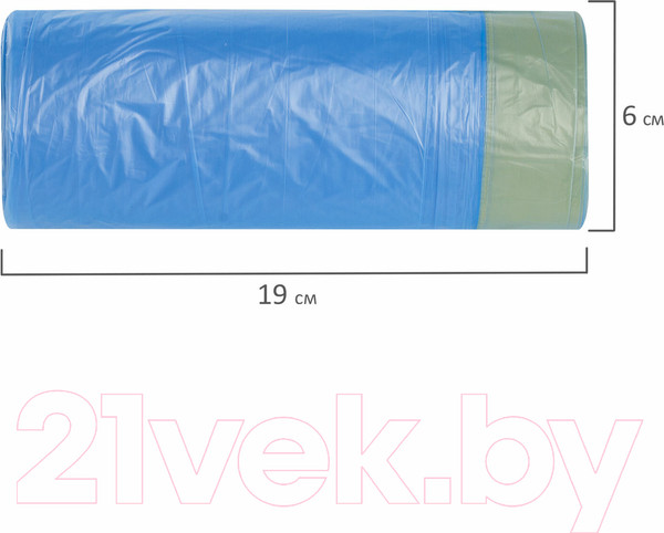 Изображение товара Пакеты для мусора Laima 60л / 601397 (20шт, синий)