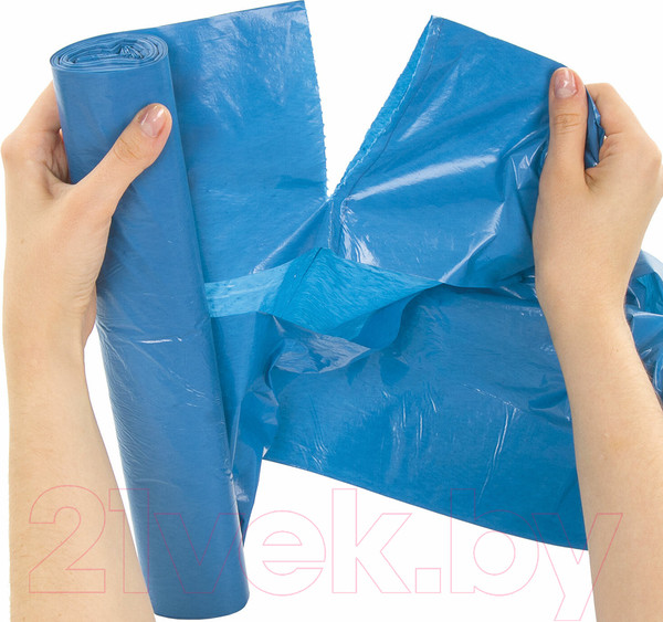 Изображение товара Пакеты для мусора Laima 60л / 601382 (20шт, синий)