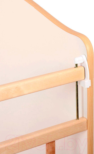 Изображение товара Детская кроватка VDK Морозко колесо-качалка (белый/береза)