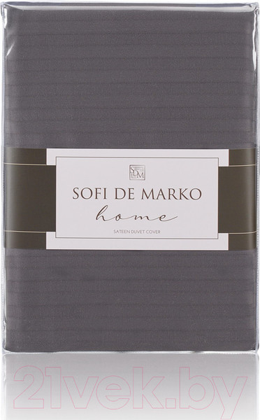 Изображение товара Пододеяльник Sofi de Marko Морган 160х220 / Под-Мг-ан-160х220 (антрацит)
