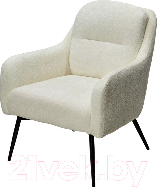 Изображение товара Кресло мягкое M-City Argos / 629M05451 (3018-01 белый шенилл/черный)