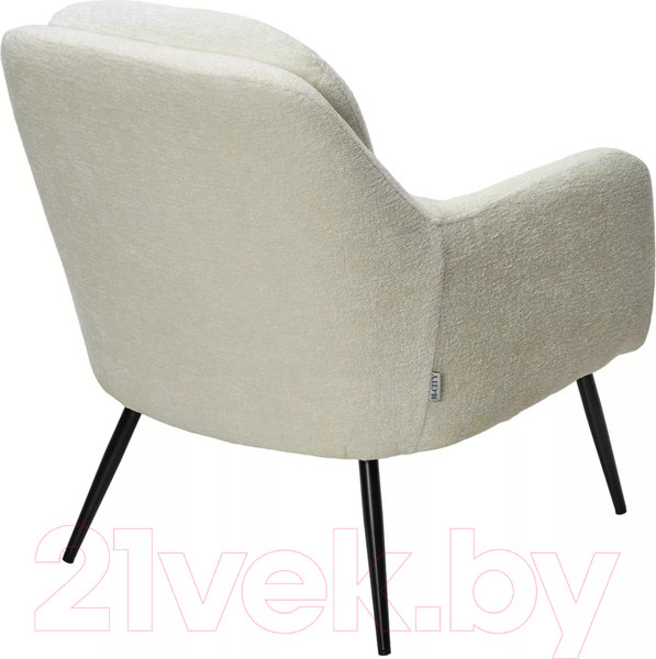 Изображение товара Кресло мягкое M-City Argos / 629M05451 (3018-01 белый шенилл/черный)