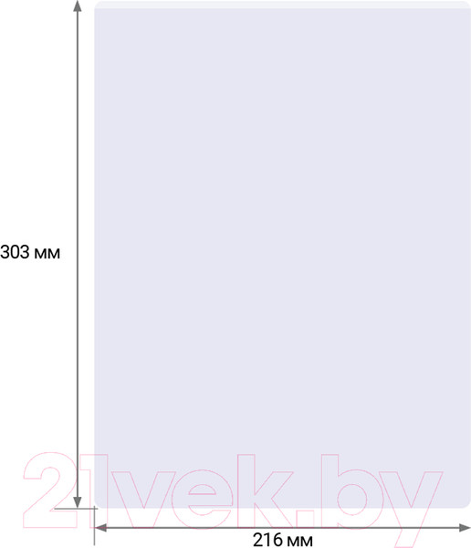 Изображение товара Пленка для ламинирования OfficeSpace А4 216x303мм 100мкм / LF8765 (100л, матовый)