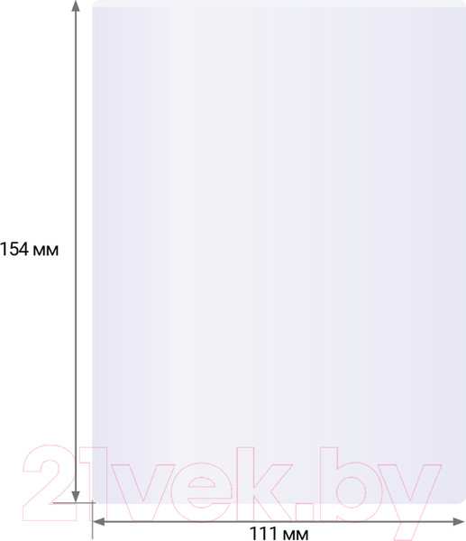 Изображение товара Пленка для ламинирования OfficeSpace А6 111x154мм 100мкм / LF7080 (100л, глянцевый)