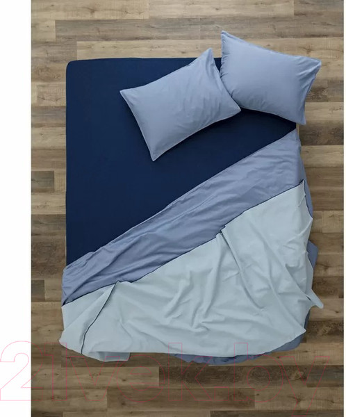 Изображение товара Простыня Tkano Essential TK23-FS0008 (темно-синий)