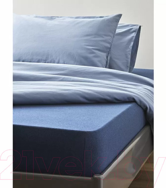 Изображение товара Простыня Tkano Essential TK23-FS0007 (темно-синий)