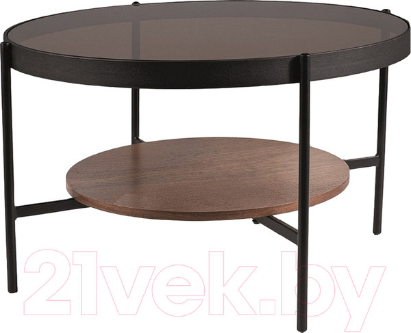 Изображение товара Журнальный столик Signal Prima B (орех/черный мат 74)