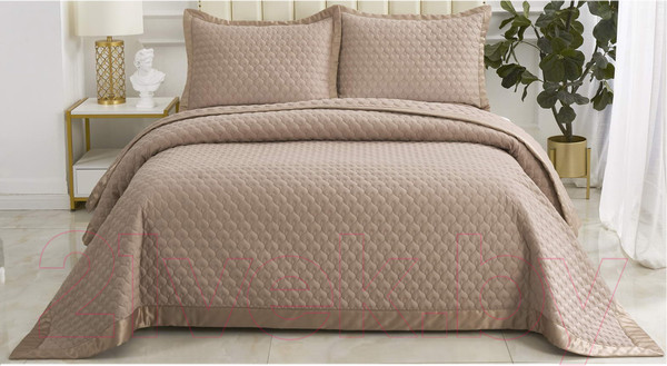 Изображение товара Набор текстиля для спальни Sofi de Marko Роксалана 160х220 / Пок-Рк4-160х220 (мокко)