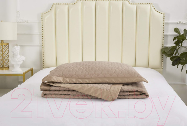Изображение товара Набор текстиля для спальни Sofi de Marko Роксалана 160х220 / Пок-Рк4-160х220 (мокко)