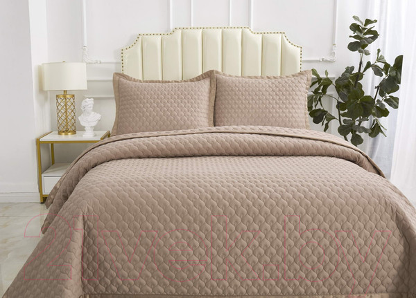 Изображение товара Набор текстиля для спальни Sofi de Marko Роксалана 160х220 / Пок-Рк4-160х220 (мокко)