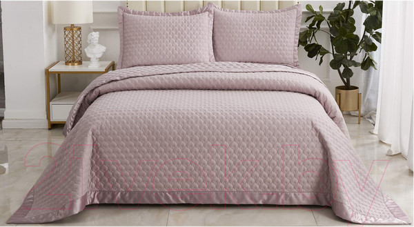 Изображение товара Набор текстиля для спальни Sofi de Marko Роксалана 160х220 / Пок-Рк3-160х220 (чайная роза)