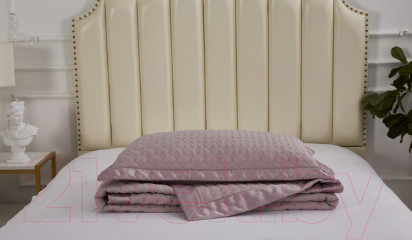 Изображение товара Набор текстиля для спальни Sofi de Marko Роксалана 160х220 / Пок-Рк3-160х220 (чайная роза)