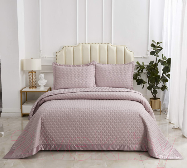 Изображение товара Набор текстиля для спальни Sofi de Marko Роксалана 160х220 / Пок-Рк3-160х220 (чайная роза)