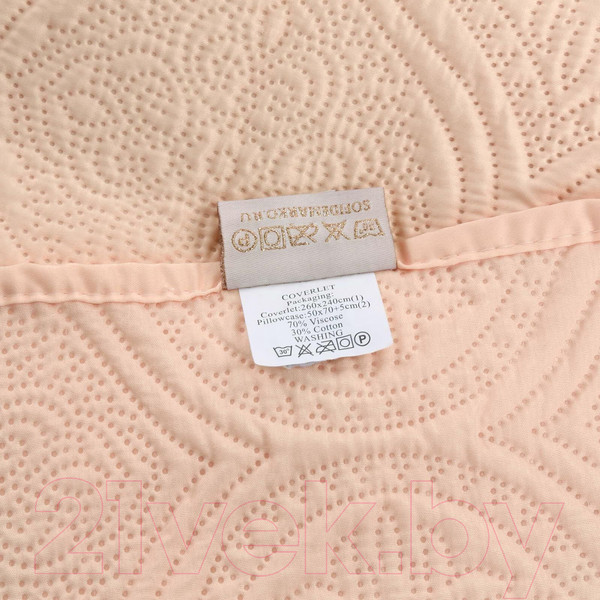 Изображение товара Набор текстиля для спальни Sofi de Marko Скарлет 240х260 / Пок-Ск002-240х260 (персиковый)