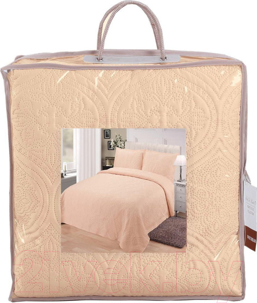 Изображение товара Набор текстиля для спальни Sofi de Marko Скарлет 240х260 / Пок-Ск002-240х260 (персиковый)