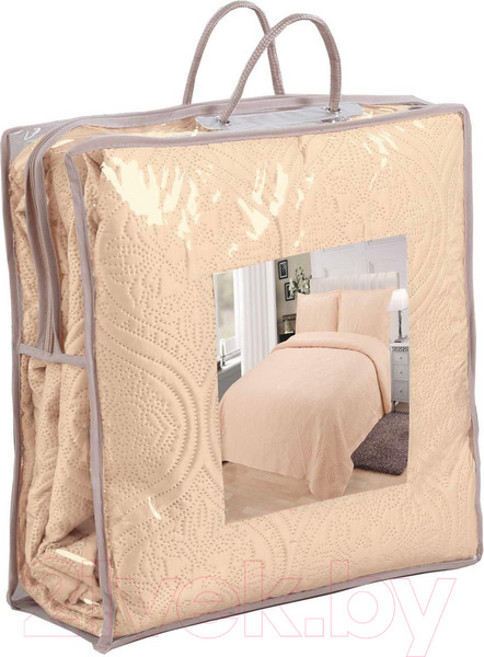 Изображение товара Набор текстиля для спальни Sofi de Marko Скарлет 240х260 / Пок-Ск002-240х260 (персиковый)