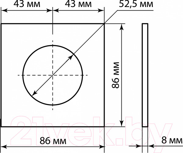 Изображение товара Рамка для выключателей и розеток TDM Байкал / SQ1819-0255 (агат)