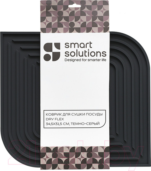 Изображение товара Коврик для сушки посуды Smart Solutions Dry Flex SS0000123 (темно-серый)