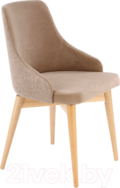 Изображение товара Стул Halmar Malaga (Mavel 38/Stelar 16 бежевый/бук)