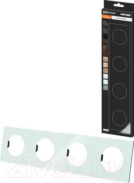 Изображение товара Рамка для выключателей и розеток TDM Байкал / SQ1819-0105 (фисташковый)