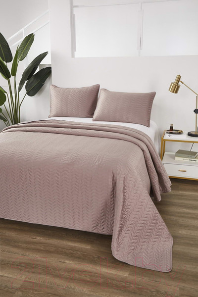 Изображение товара Набор текстиля для спальни Sofi de Marko Саванна 160х220 / Пок-Сн-К-160х220 (кофейный)