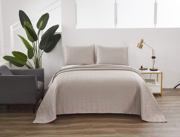 Изображение товара Набор текстиля для спальни Sofi de Marko Саванна 230х250 / Пок-Сн-Ср-230х250 (серый)