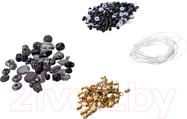 Изображение товара Набор для создания украшений Десятое королевство Браслеты своими руками Бижу / 05290 (черный/белый)
