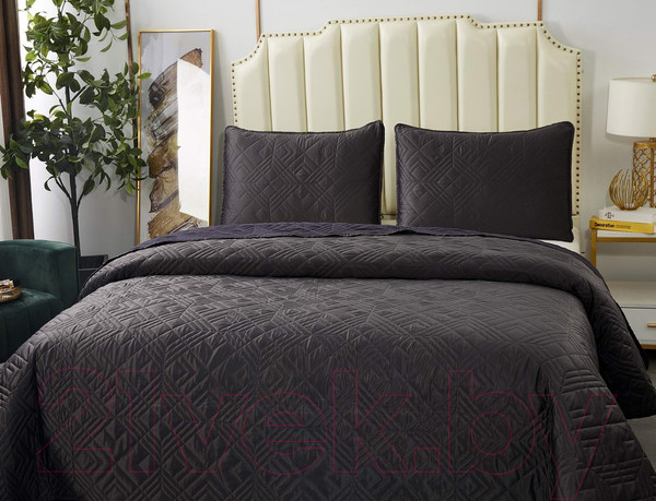 Изображение товара Набор текстиля для спальни Sofi de Marko Себастьян 230х250 / Пок-СБ1-230х250 (антрацитовый)