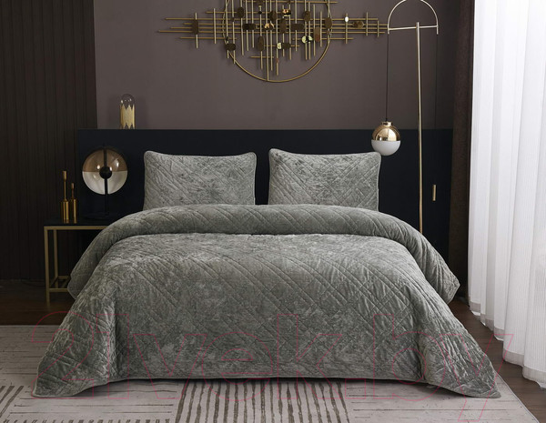 Изображение товара Набор текстиля для спальни Sofi de Marko Селена 160х220 / Пок-СЛи-160х220 (изумрудный)