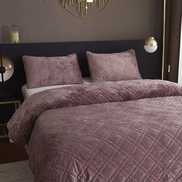 Изображение товара Набор текстиля для спальни Sofi de Marko Селена 160х220 / Пок-СЛпр-160х220 (пепельно-розовый)