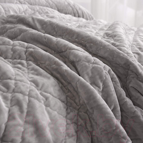 Изображение товара Набор текстиля для спальни Sofi de Marko Селена 160х220 / Пок-СЛср-160х220 (серебристый)