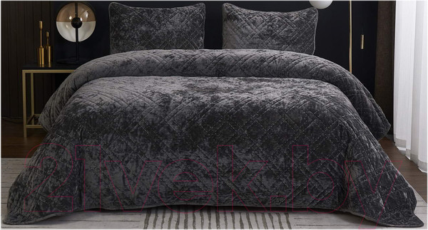 Изображение товара Набор текстиля для спальни Sofi de Marko Селена 160х220 / Пок-СЛс-160х220 (стоун)