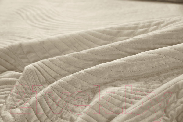 Изображение товара Набор текстиля для спальни Sofi de Marko Жизель 160х220 / Пок-ЖЛ7-160х220 (кремовый)