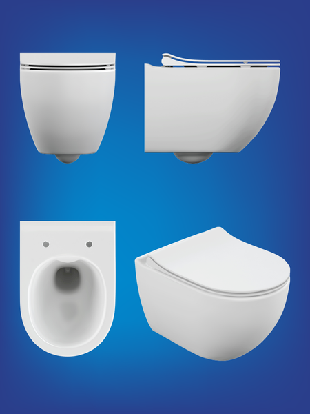 Изображение товара Унитаз подвесной Cersanit Brasko Smart Clean On DPL EO Slim LP / 64824