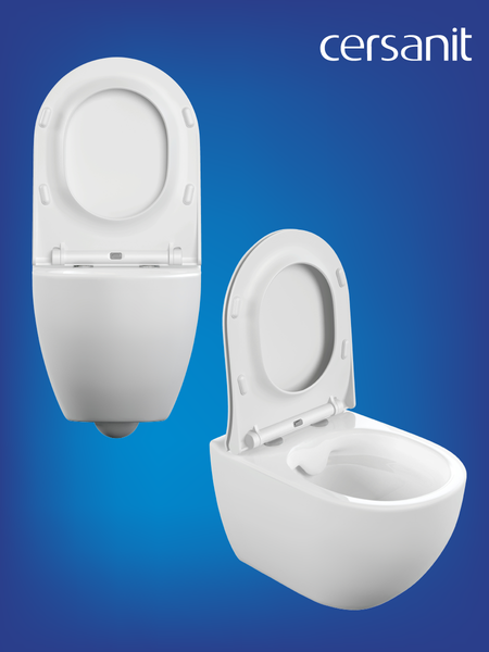 Изображение товара Унитаз подвесной Cersanit Brasko Smart Clean On DPL EO Slim LP / 64824