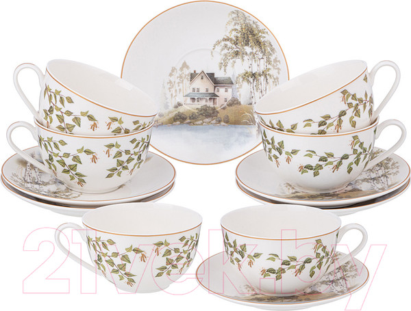 Изображение товара Набор для чая/кофе Lefard Березки / 85-2010