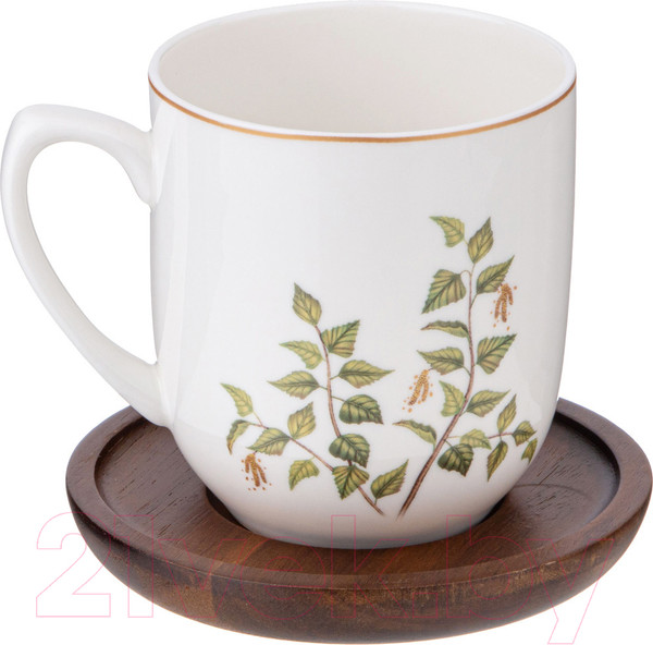 Изображение товара Чашка с блюдцем Lefard Березки / 85-2017