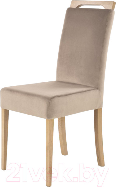 Изображение товара Стул Halmar Clarion (Monolith 09 бежевый/дуб медовый)