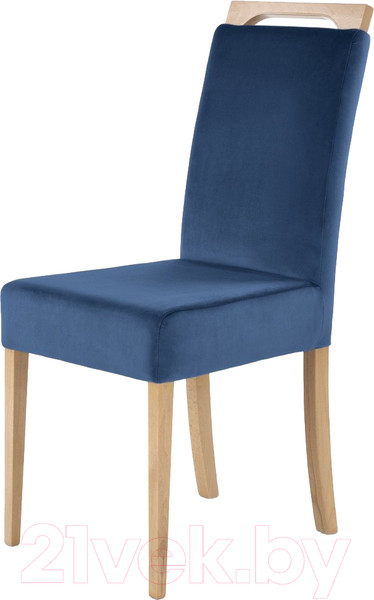 Изображение товара Стул Halmar Clarion (Monolith 77 синий/дуб медовый)