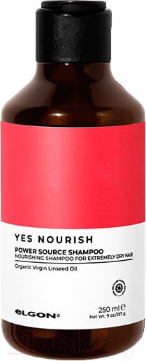 Изображение товара Шампунь для волос Elgon Yes Nourish Питательный для очень сухих, нормальных волос (250мл)