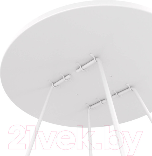 Изображение товара Журнальный столик Sheffilton SHT-CT42 (белый муар/металл)