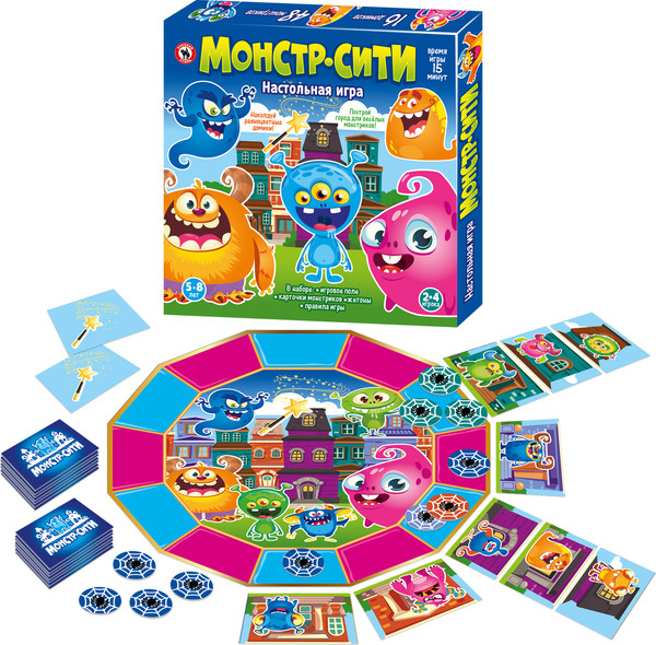 Изображение товара Настольная игра Русский стиль Монстр-Сити 02036 / 10391643