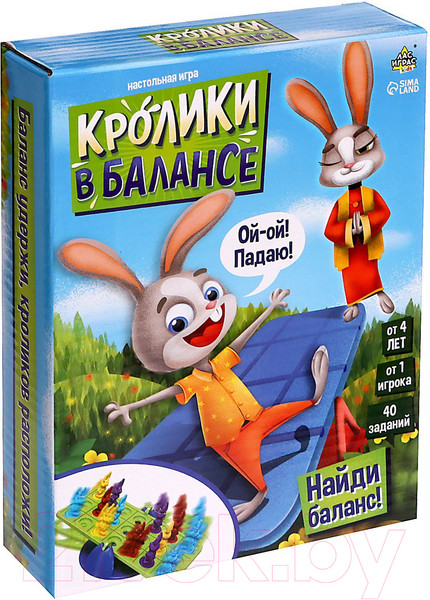 Изображение товара Настольная игра Лас Играс Kids. Кролики в балансе 977-90 / 9383408